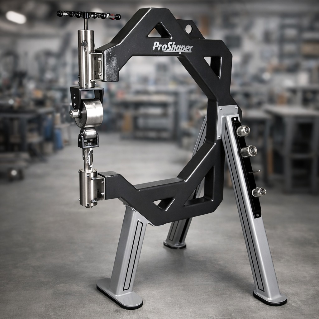 English wheel and metal shaping shop